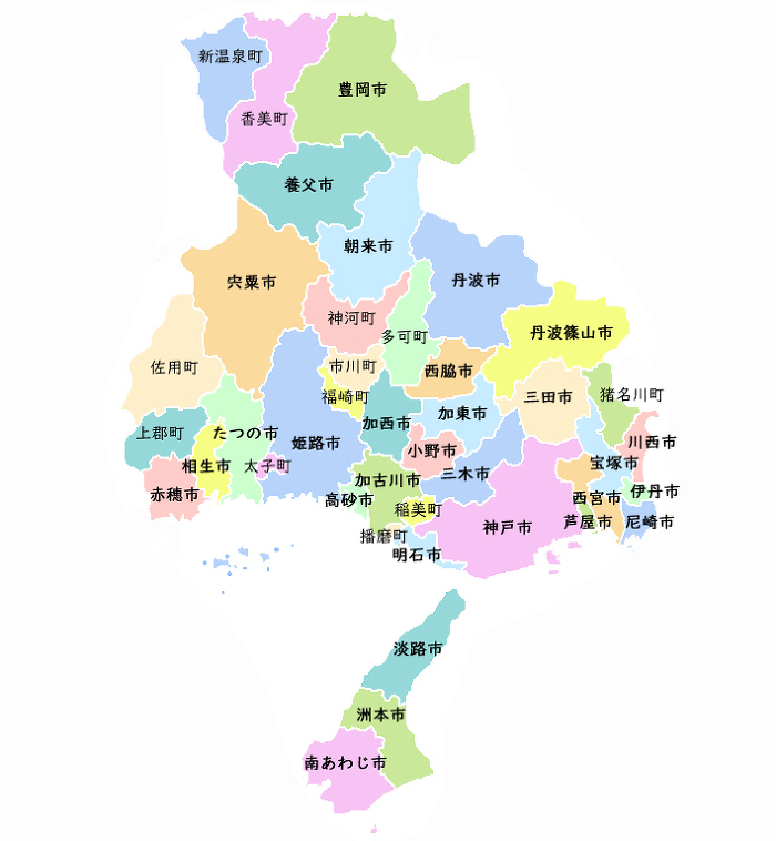 兵庫県の溶接機買取出張買取対応エリア